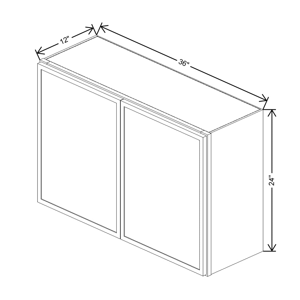 Cubitac Prestige Dover Latte 36" W X 24" H Wall Cabinet