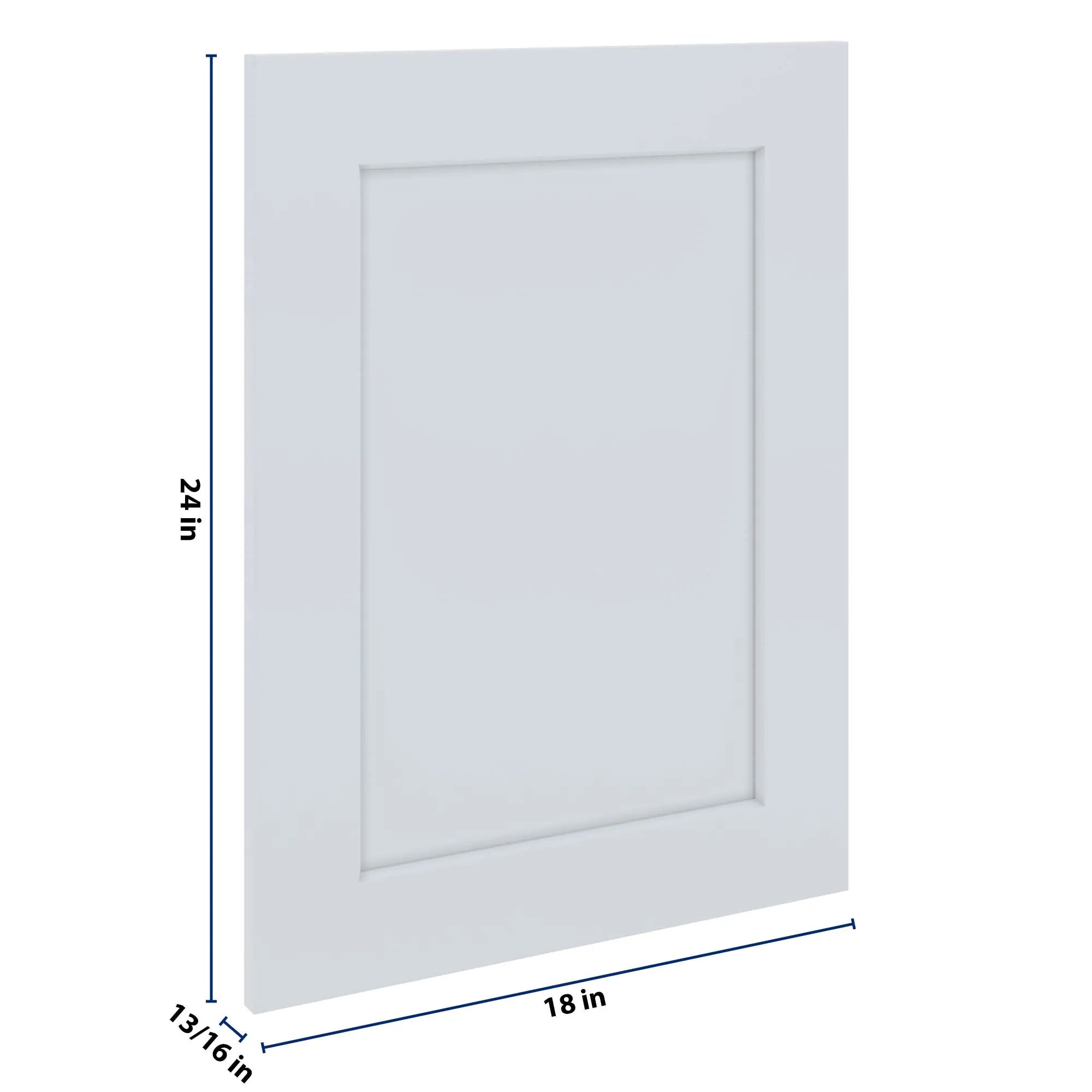J&K White Shaker S8 Dummy Door Panel 18" W x 24" H