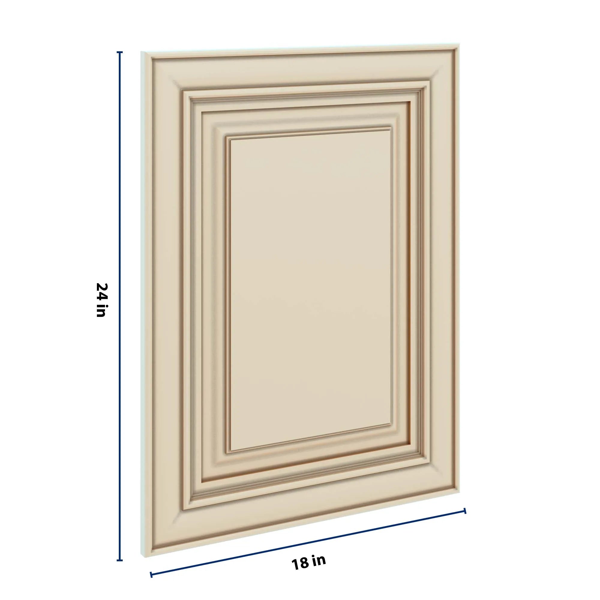 J&K Creme Glazed A7 Dummy Door Panel 18" W x 24" H