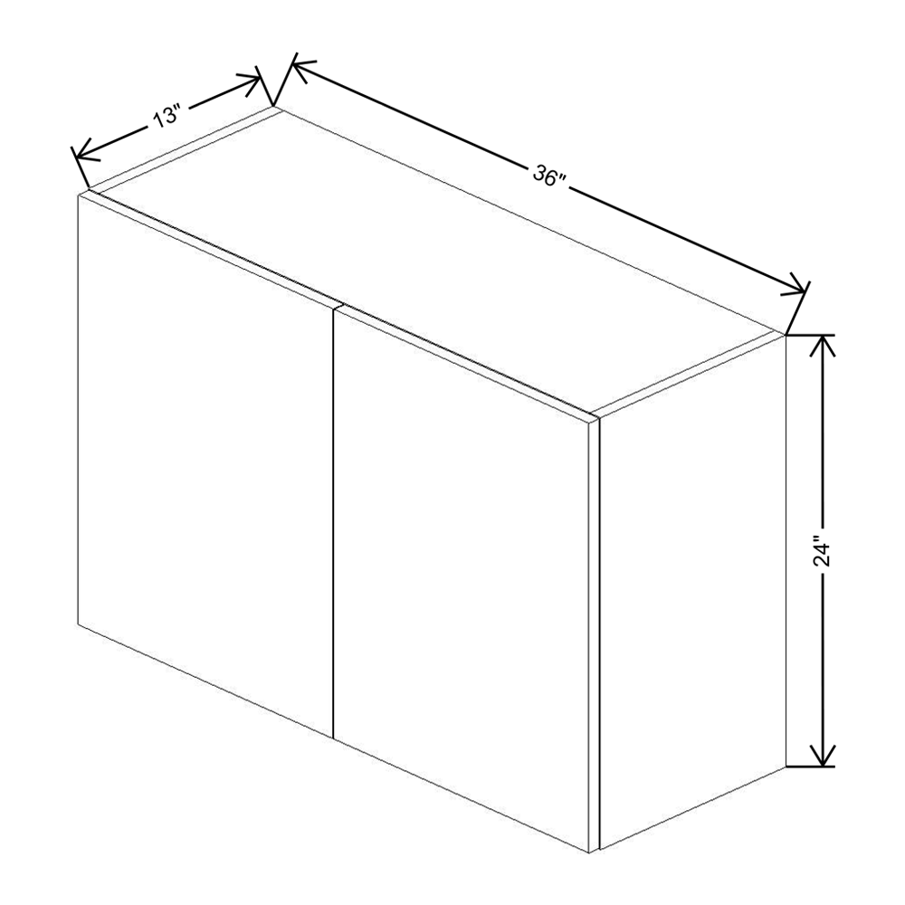 Fabuwood Illume Catalina Bianco Gloss 2 24" High Wall