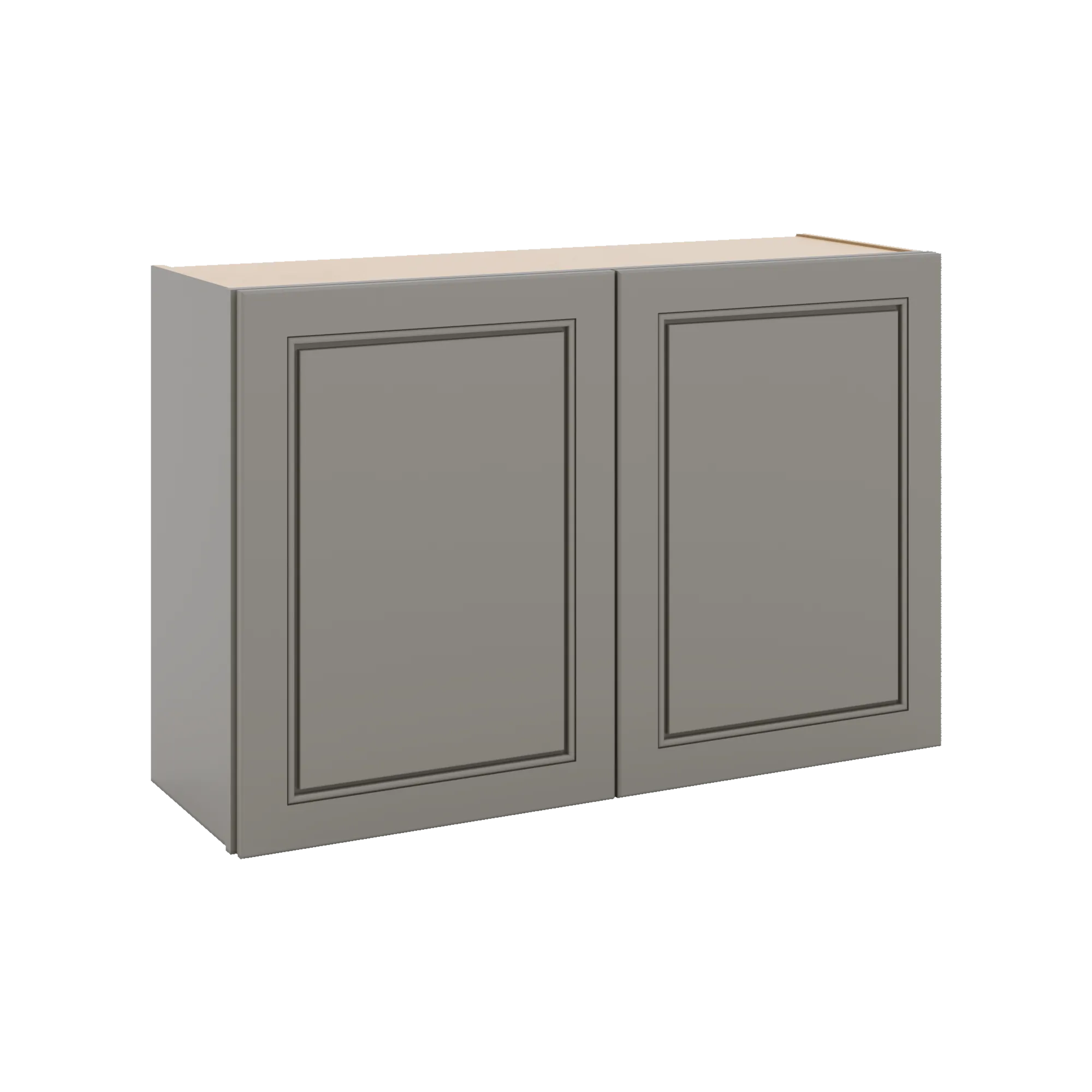 J&K Greige K3 Double Door Wall Cabinet - 36" W x 24" H
