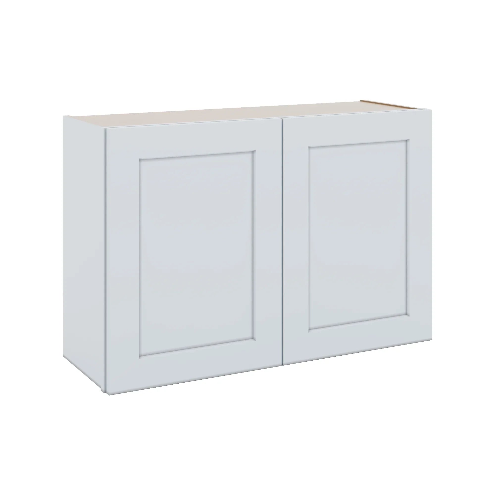J&K White Shaker S8 Double Door Wall Cabinet - 36" W x 24" H
