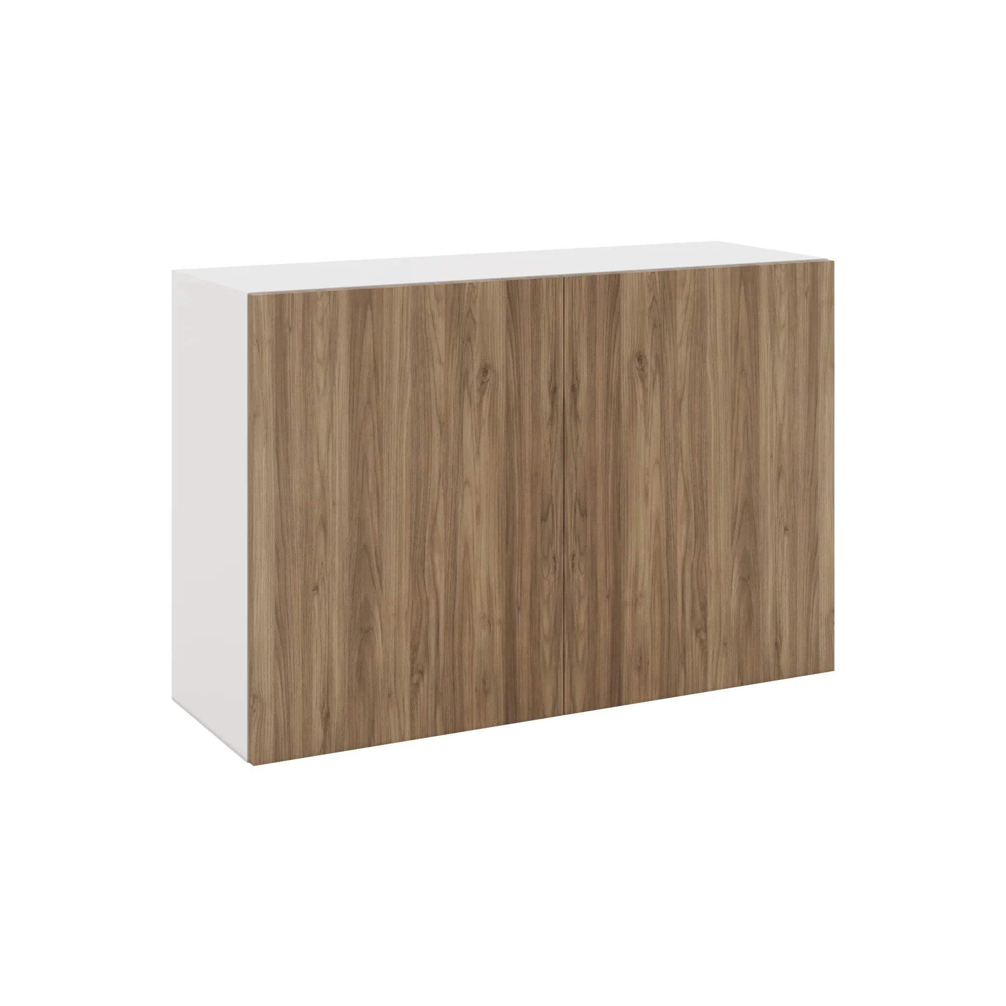 Modernform Cabinet Walnut 36" W X 24" H X 12" D Double Door Wall Cabinet