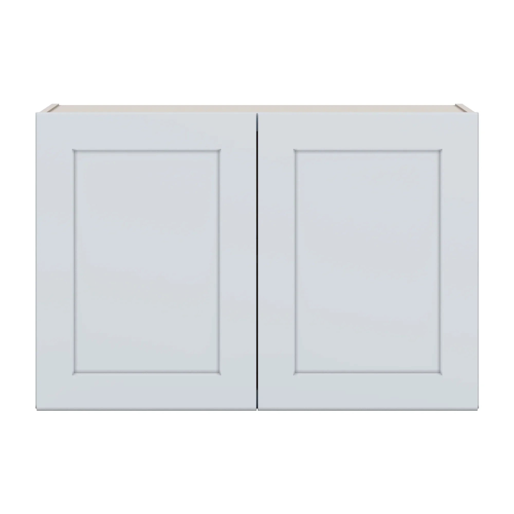 J&K White Shaker S8 Double Door Wall Cabinet   36" W x 24" H