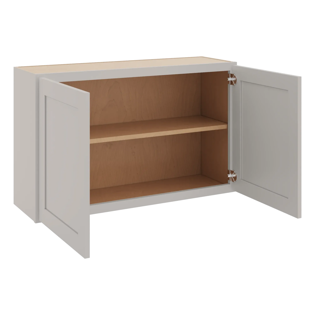 cnc luxor 5 piece misty grey 36 w x 24 h double door wall cabinet