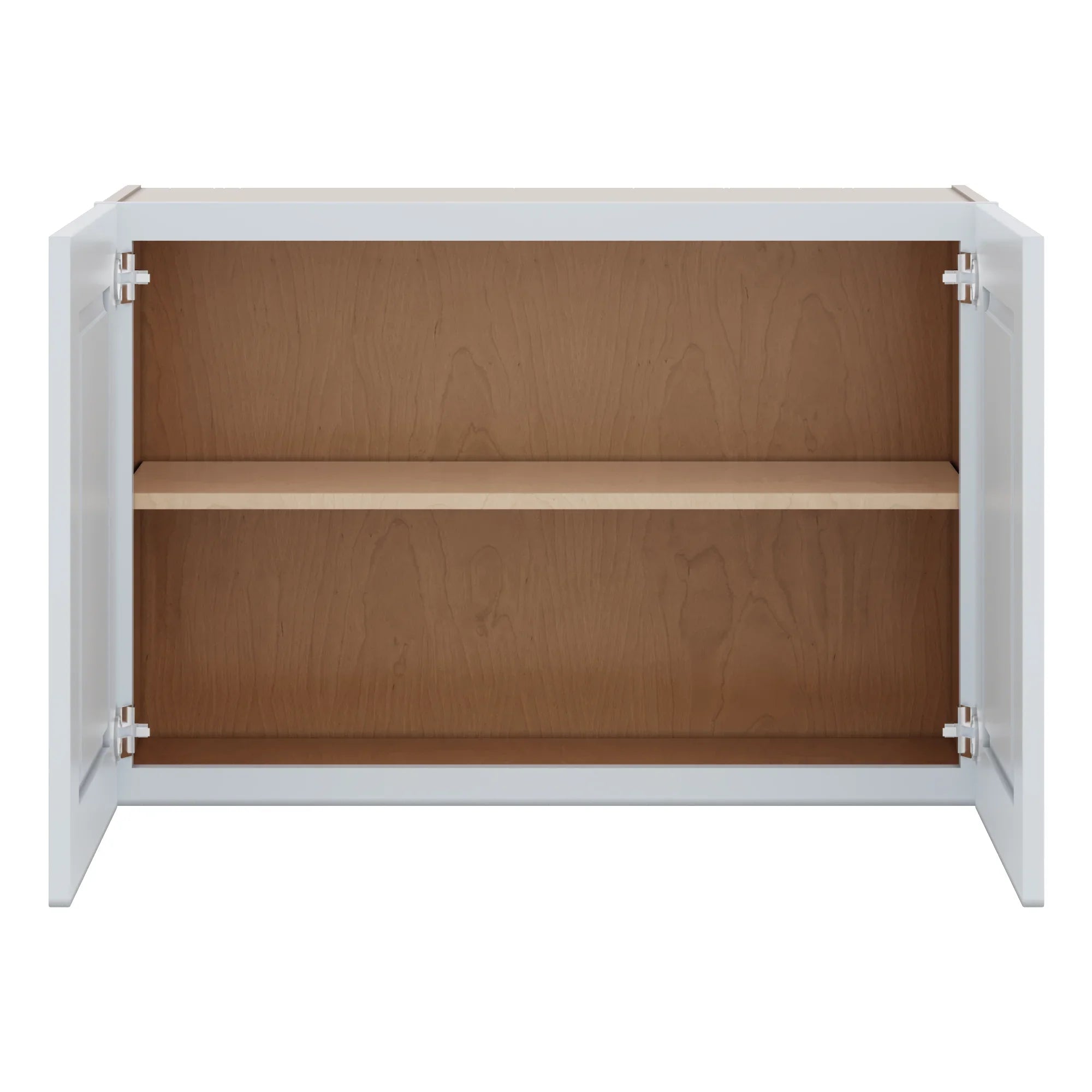 J&K White Shaker S8 Double Door Wall Cabinet   36" W x 24" H