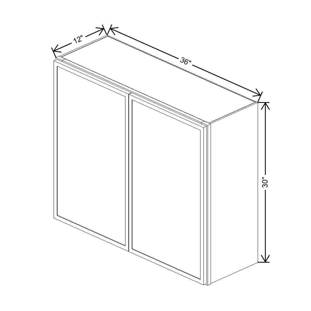 Cubitac Basic Oxford Latte 36"W X 30"H Wall Cabinet