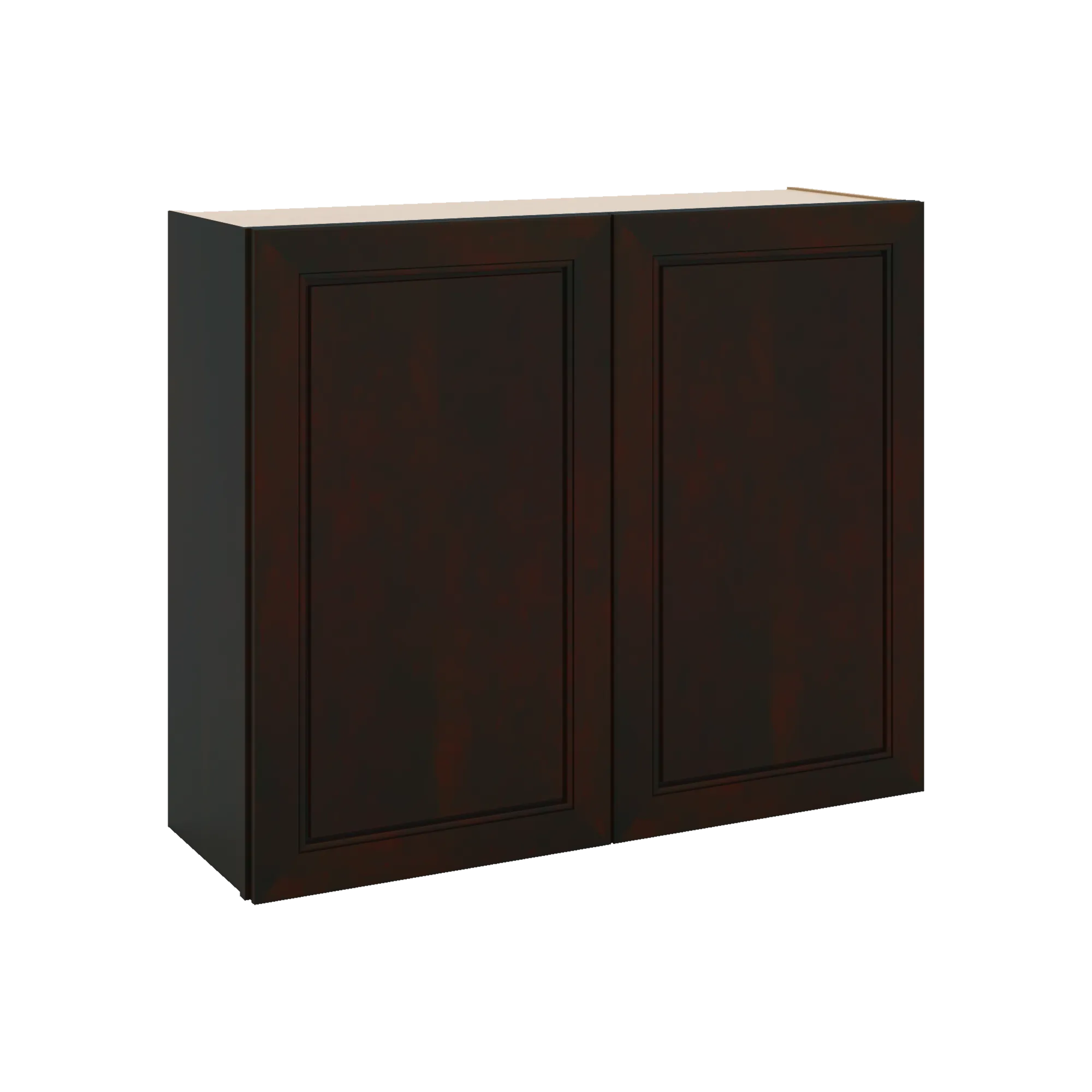 J&K Espresso K8 Double Door Wall Cabinet - 36" W x 30" H