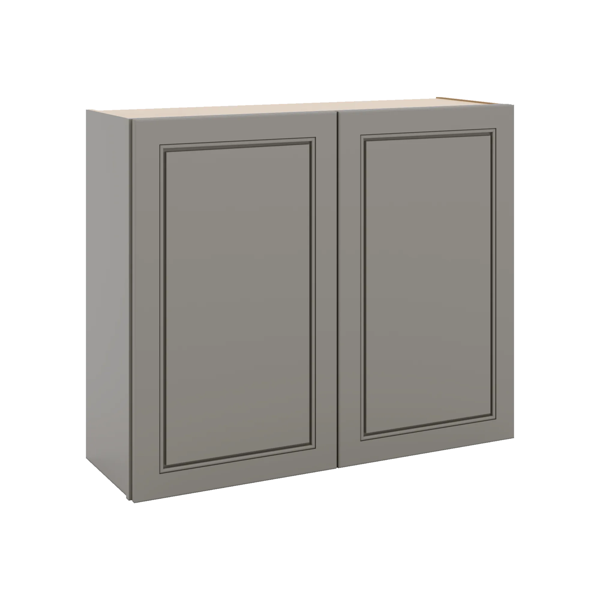 J&K Greige K3 Double Door Wall Cabinet - 36" W x 30" H