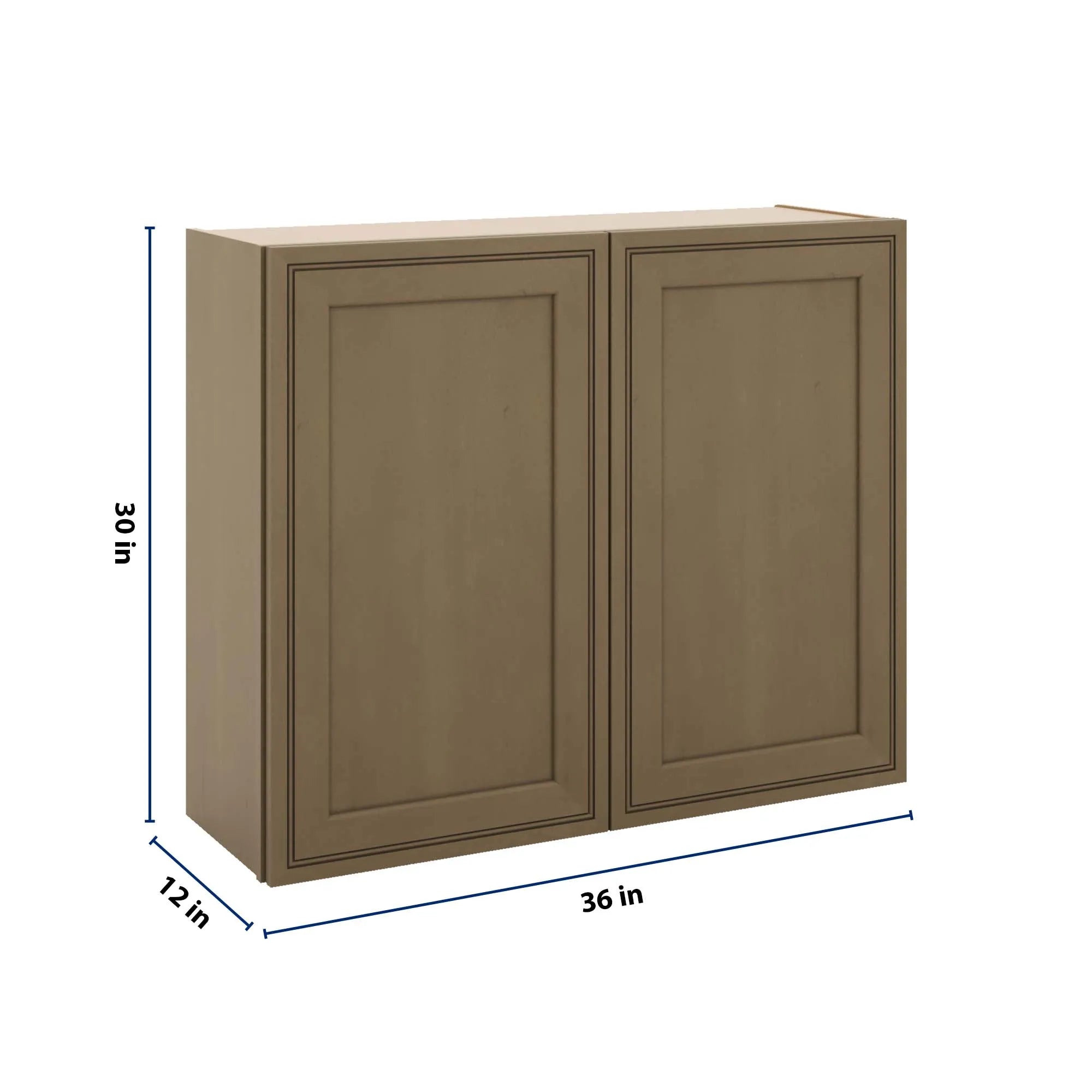 J&K Hazel H8 Double Door Wall Cabinet - 36" W x 30" H