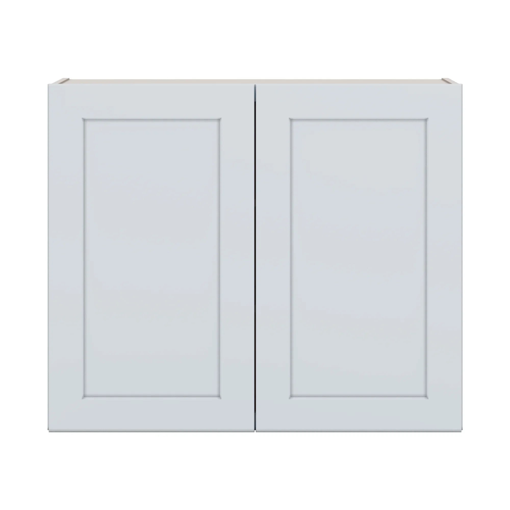 J&K White Shaker S8 Double Door Wall Cabinet   36" W x 30" H