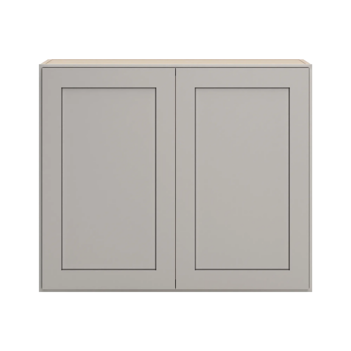 cnc luxor 5 piece misty grey 36 w x 30 h double door wall cabinet