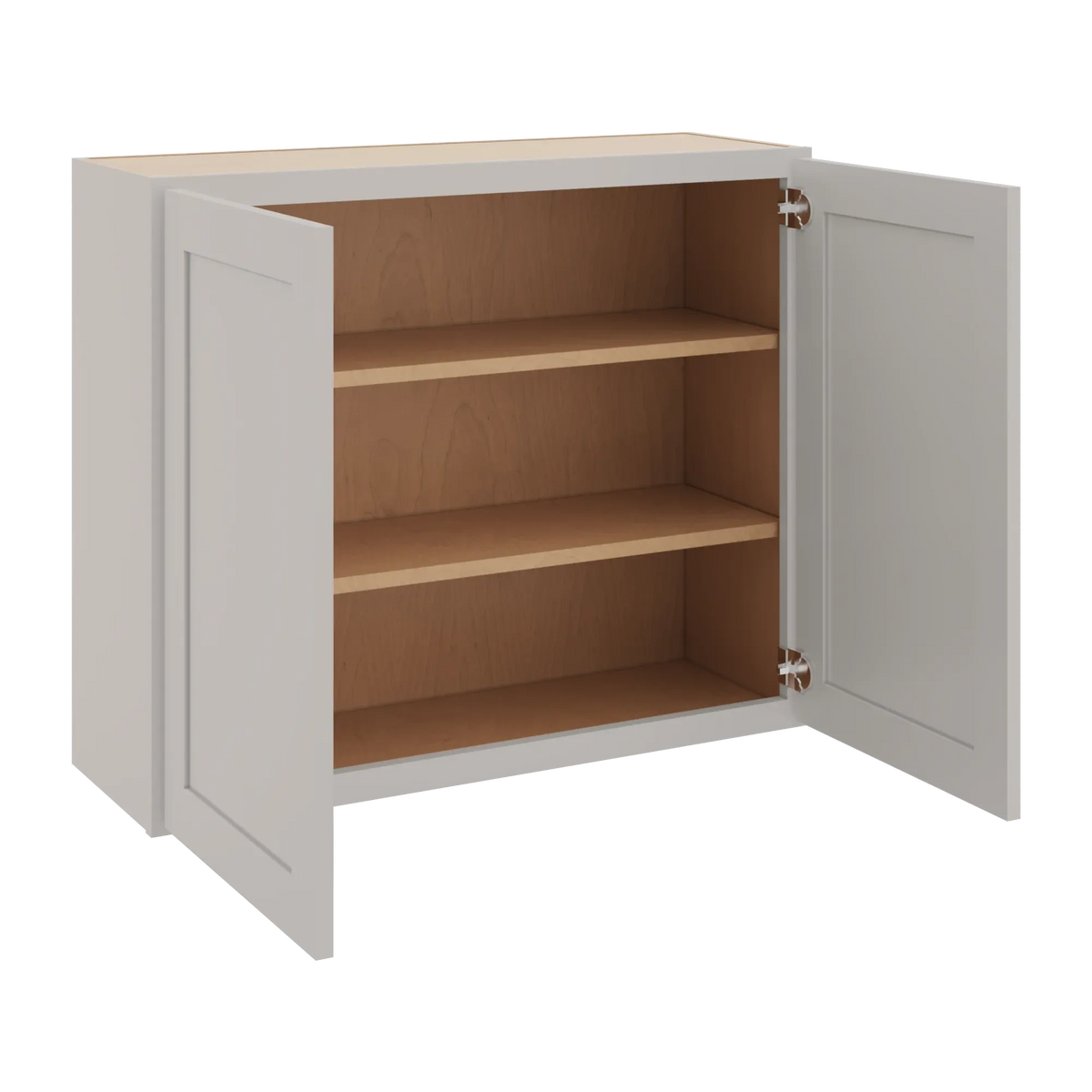 cnc luxor 5 piece misty grey 36 w x 30 h double door wall cabinet