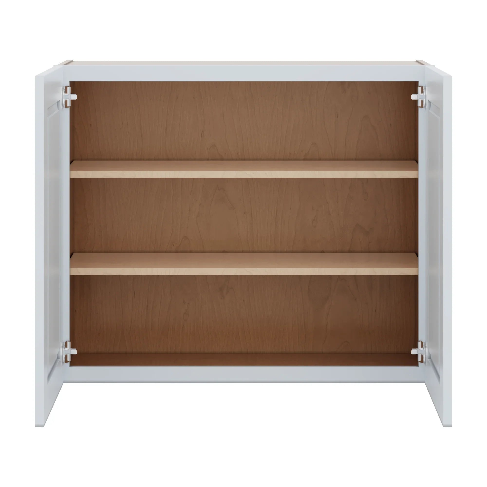 J&K White Shaker S8 Double Door Wall Cabinet   36" W x 30" H