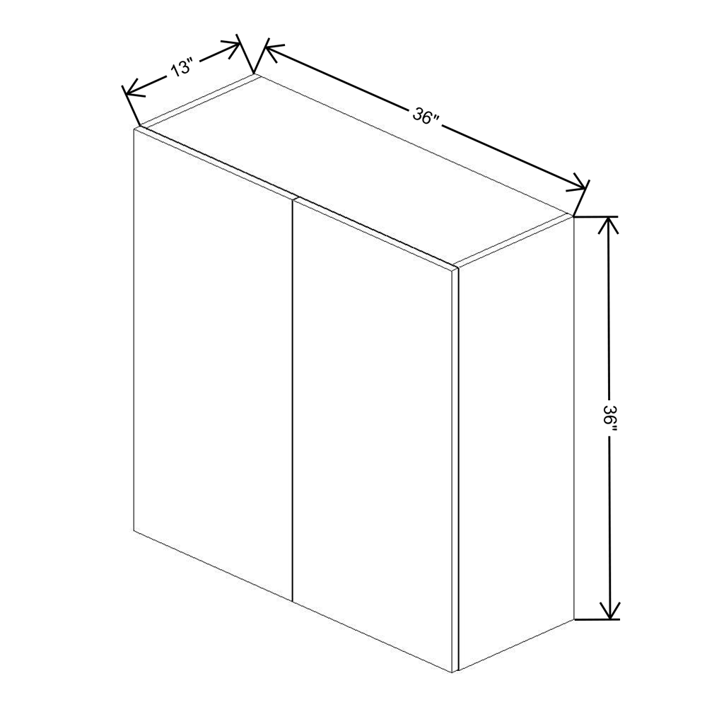 Fabuwood Illume Catalina Bianco Matte 36" High Wall