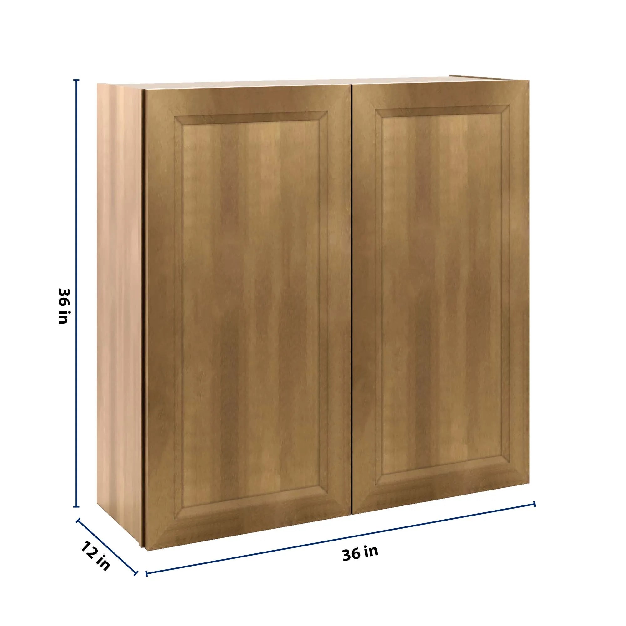 J&K Butterscotch B8 Double Door Wall Cabinet - 36" W x 36" H