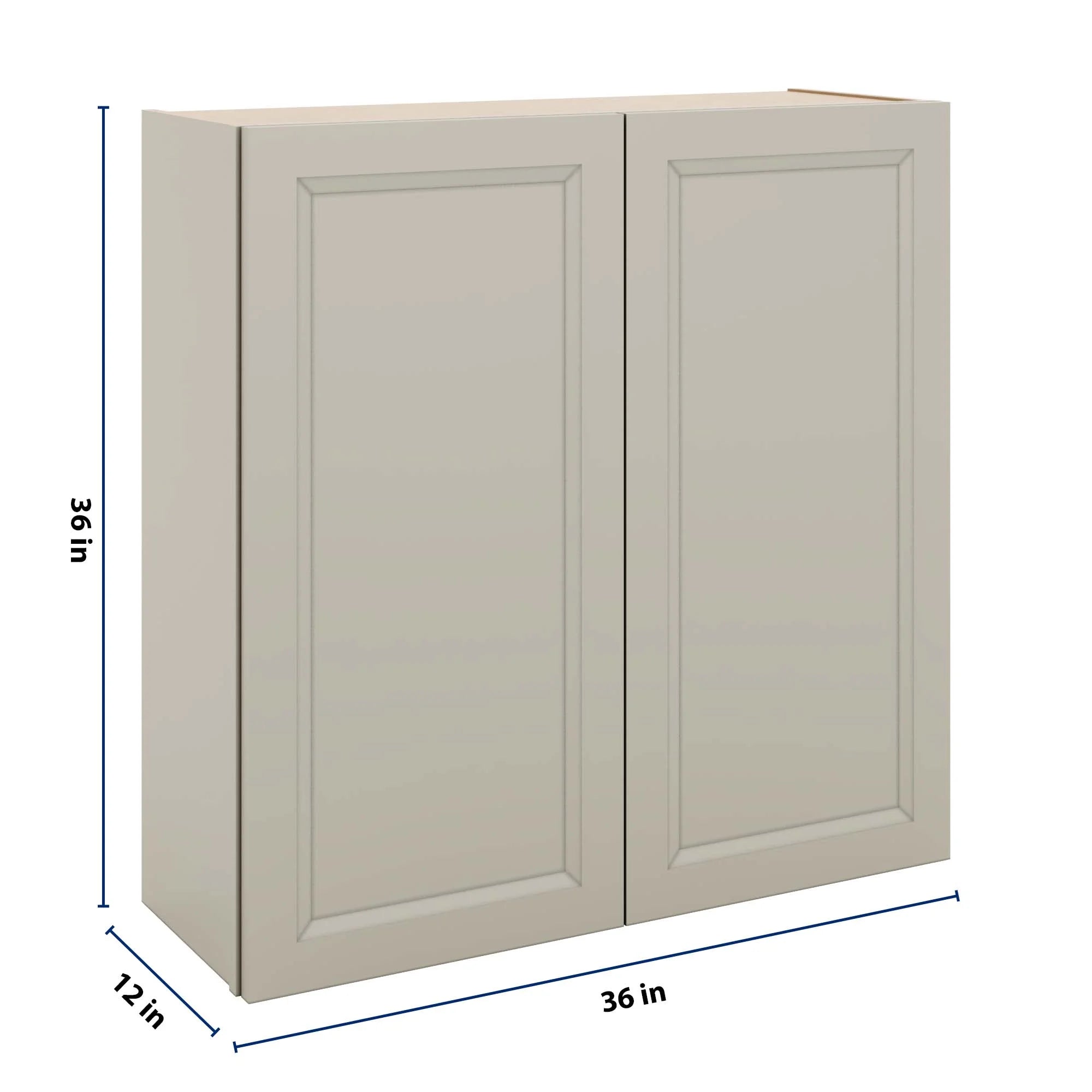 J&K Pebble B6 Double Door Wall Cabinet - 36" W x 36" H