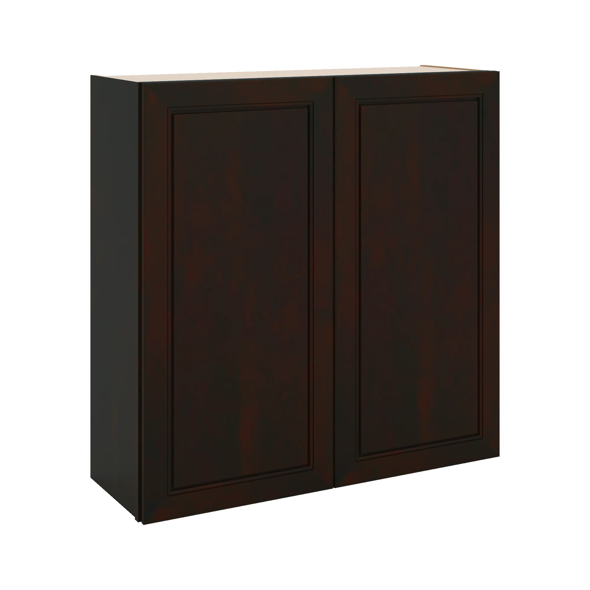 J&K Espresso K8 Double Door Wall Cabinet - 36" W x 36" H
