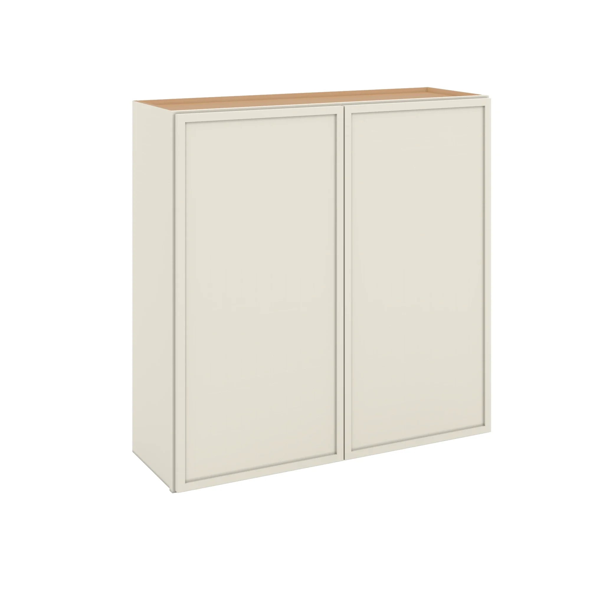 Modernform Cabinet Slim Dove White 36" W X 36" H X 12" D Double Door Wall Cabinet