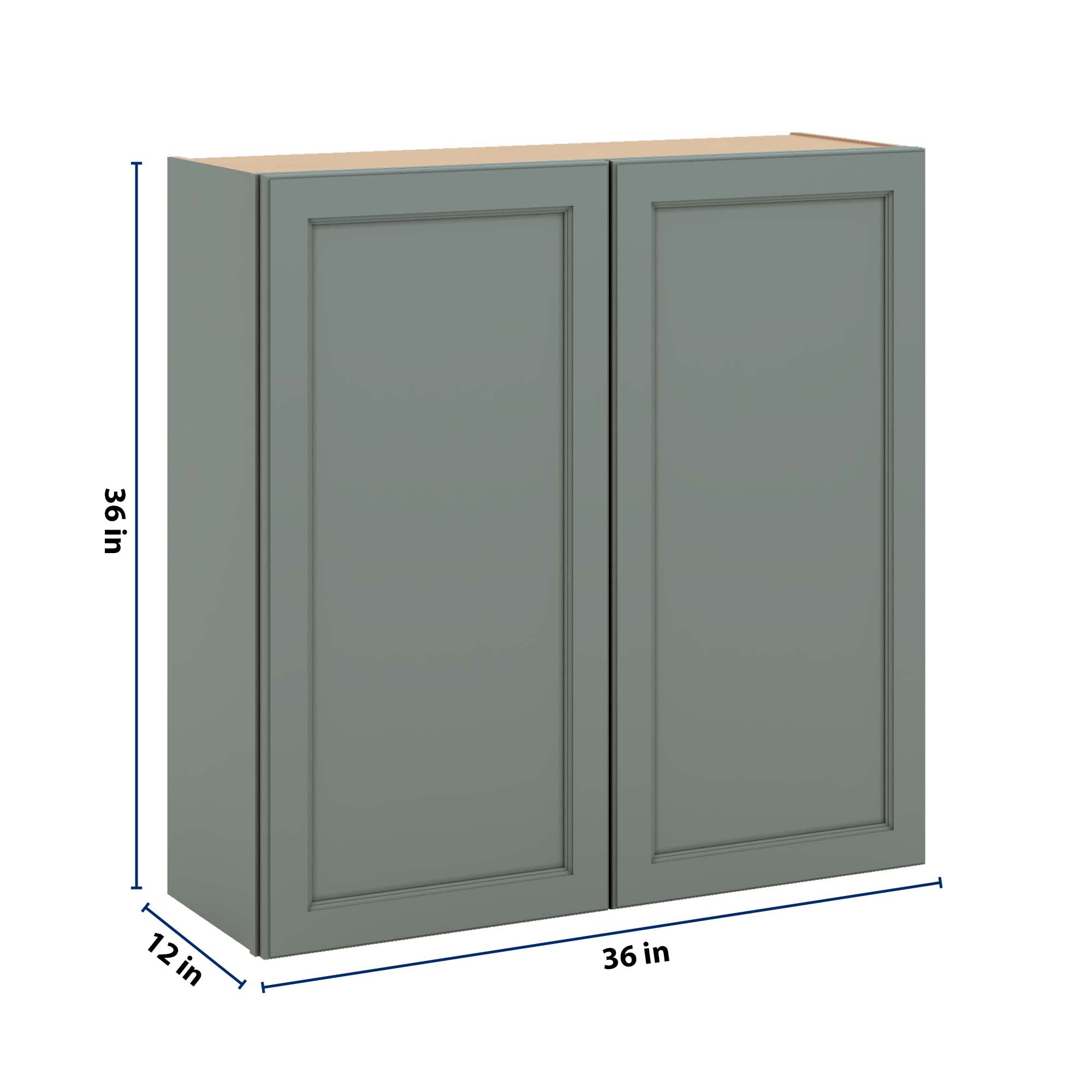 J&K Sage E3 Double Door Wall Cabinet - 36" W x 36" H