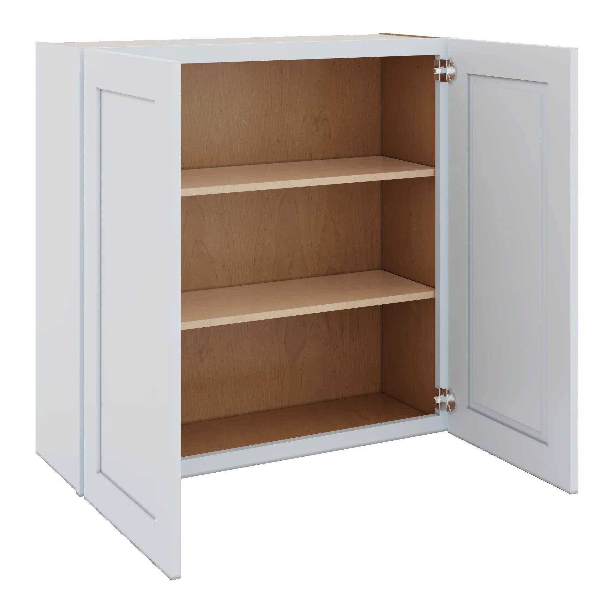 J&K White Shaker S8 Double Door Wall Cabinet   36" W x 36" H
