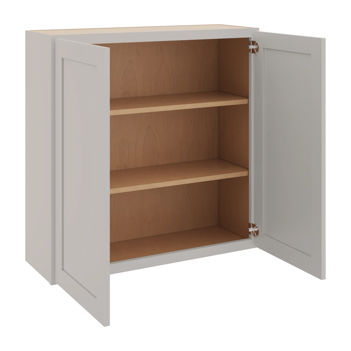 cnc luxor 5 piece misty grey 36 w x 36 h double door wall cabinet