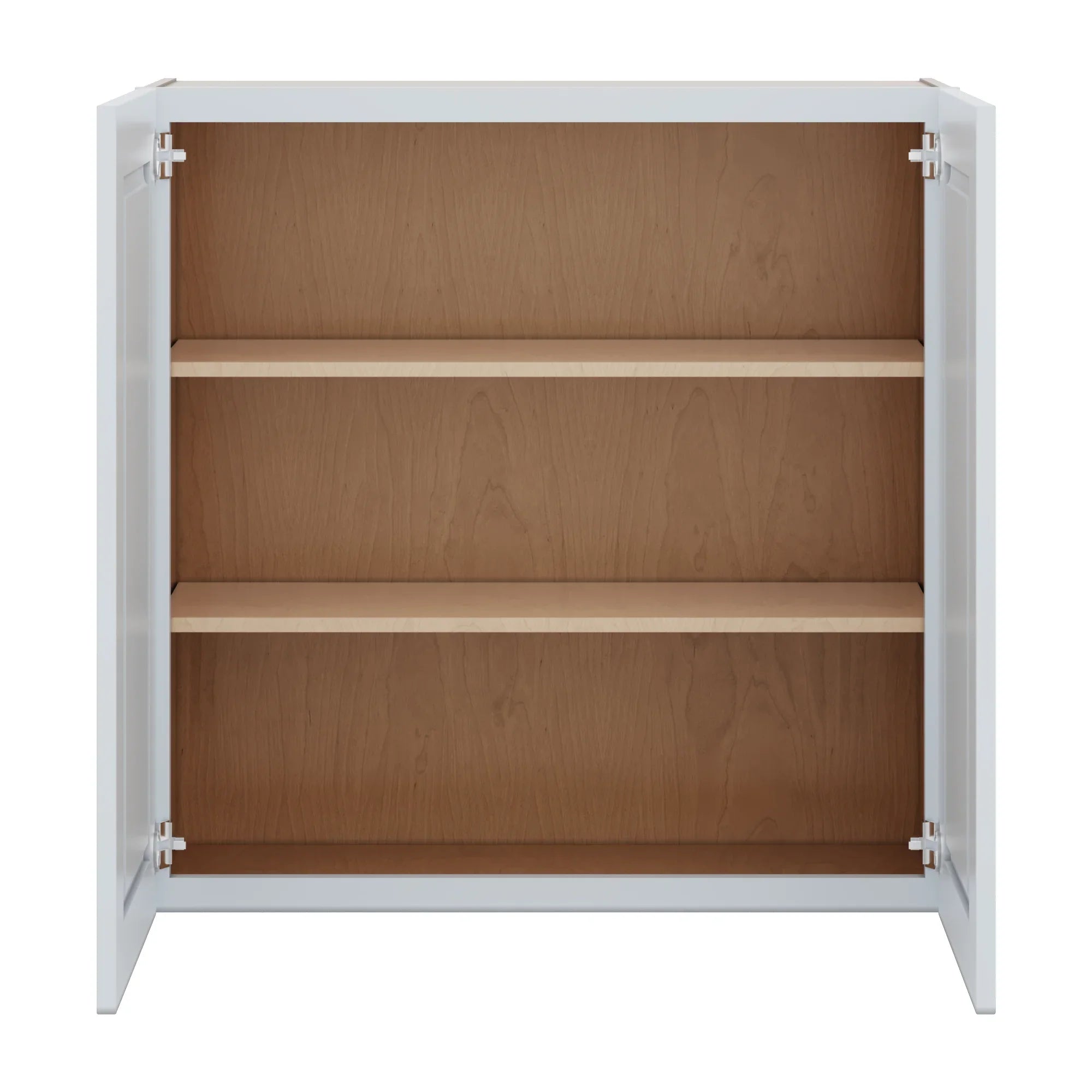 J&K White Shaker S8 Double Door Wall Cabinet   36" W x 36" H