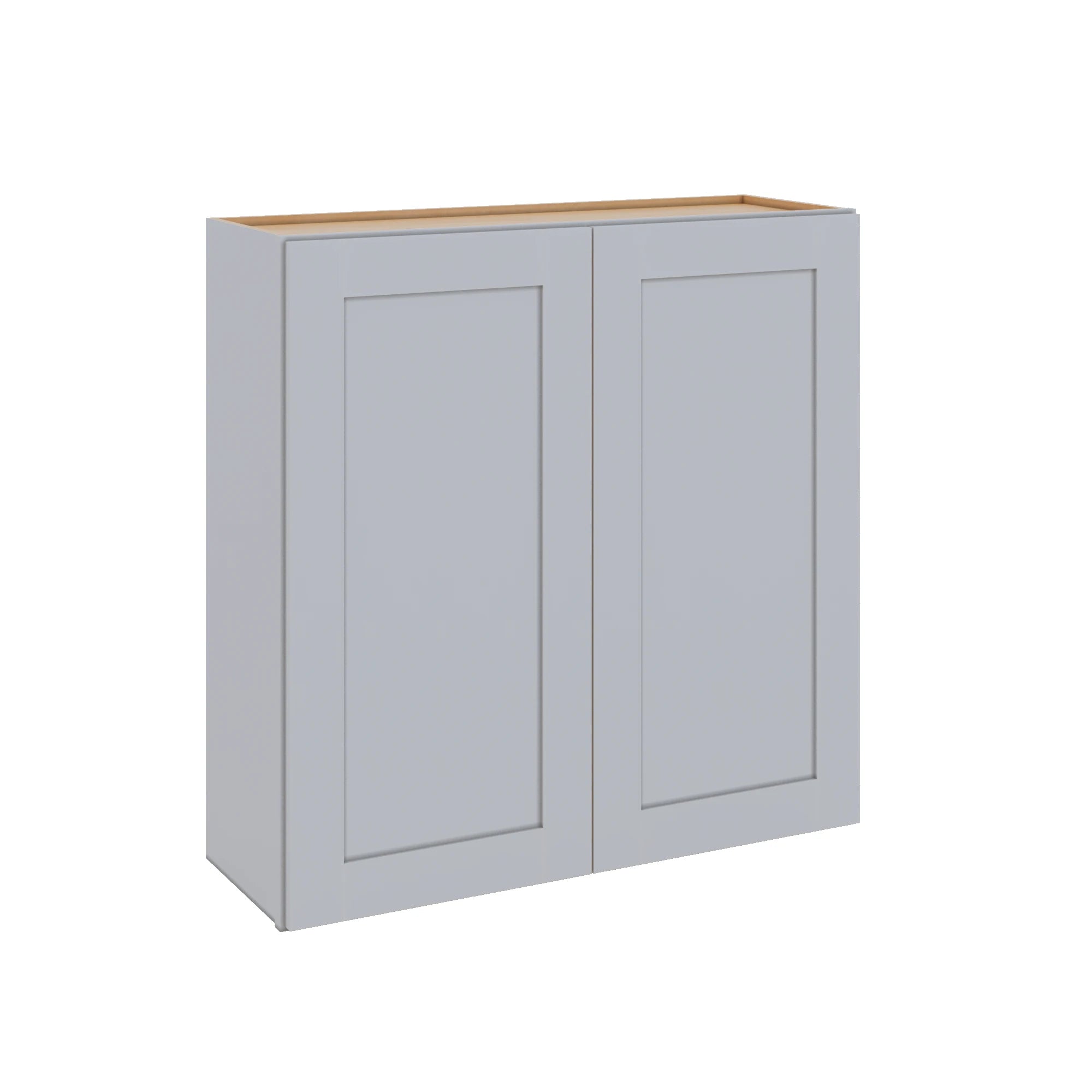 Modernform Cabinet Grey Shaker 36" W X 36" H X 12" D Double Door Wall Cabinet