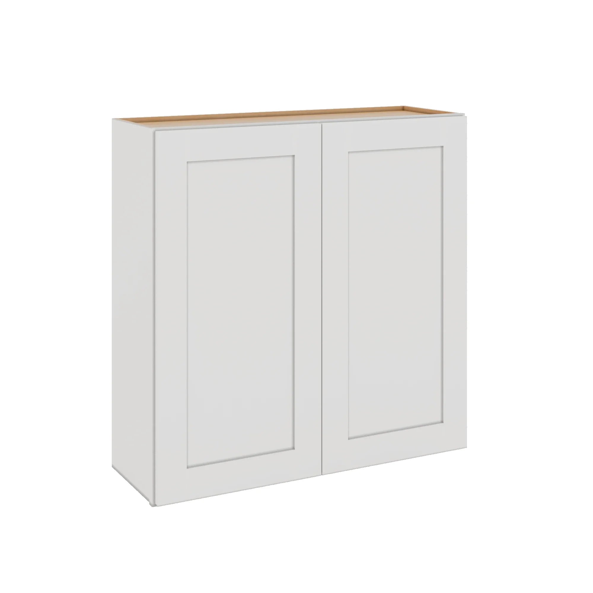 Modernform Cabinet White Shaker 36" W X 36" H X 12" D Double Door Wall Cabinet