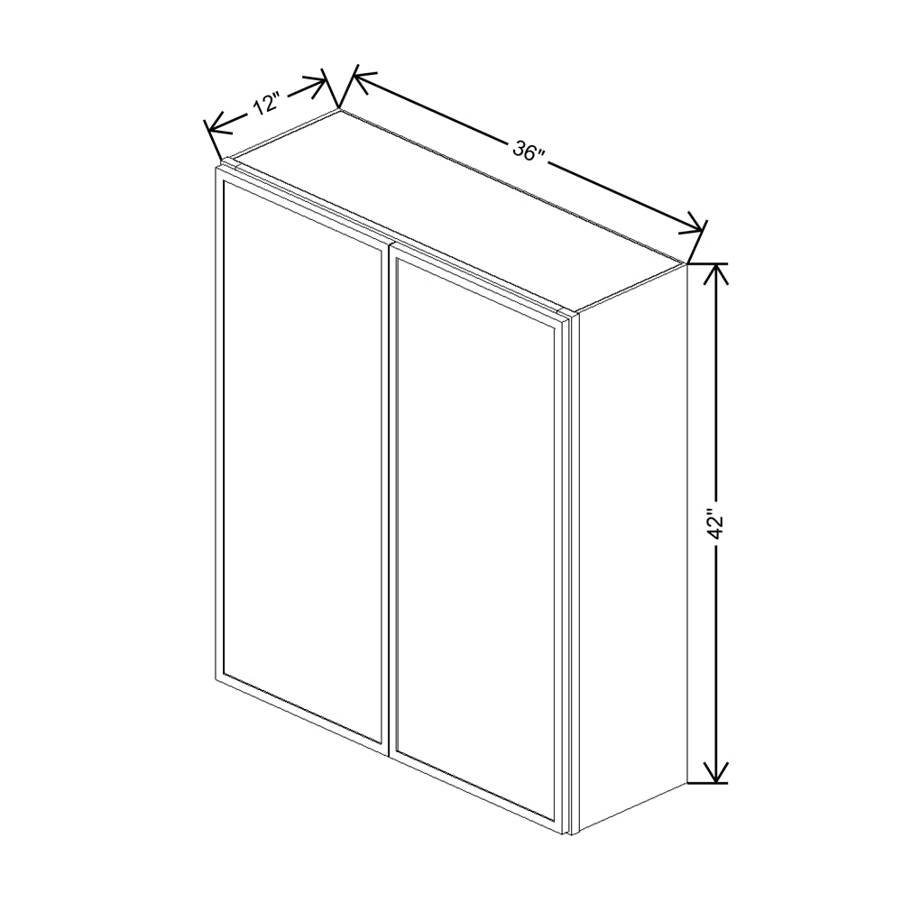 Cubitac Imperial Montclair Lace 36"W X 42"H Wall Cabinet