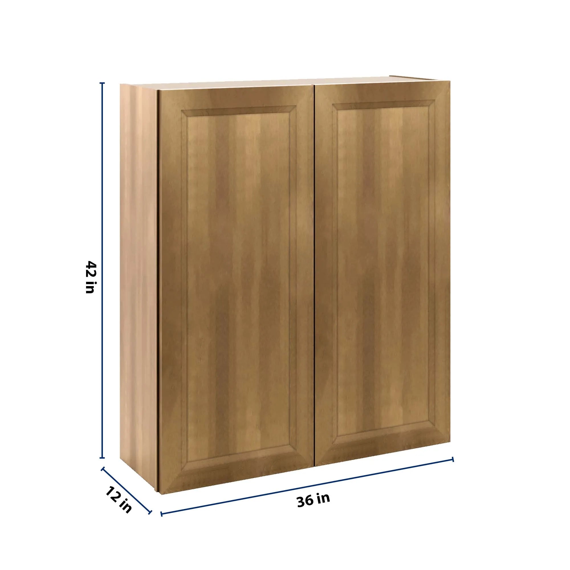 J&K Butterscotch B8 Double Door Wall Cabinet - 36" W x 42" H