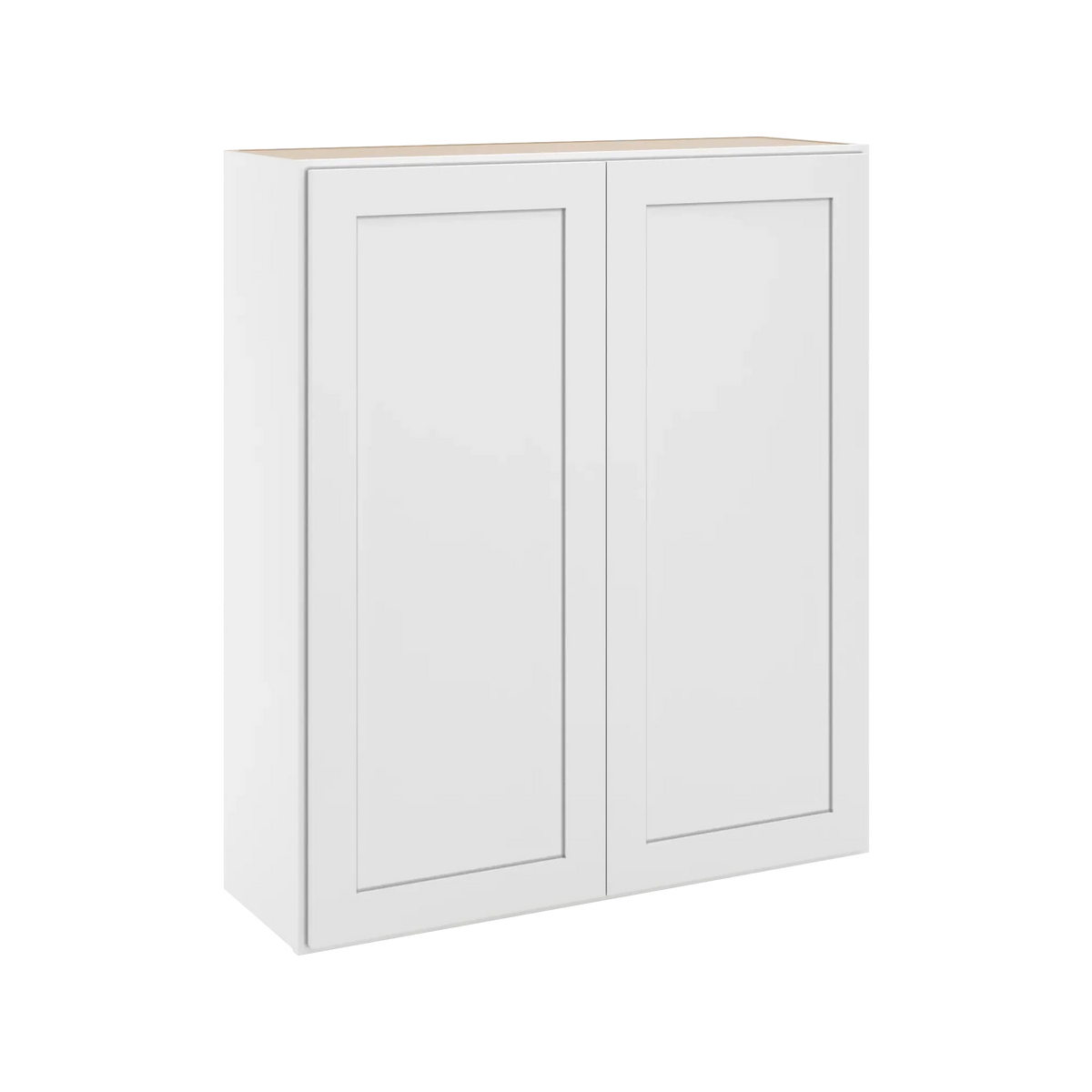 cnc luxor white 36 w x 42 h double door wall cabinet