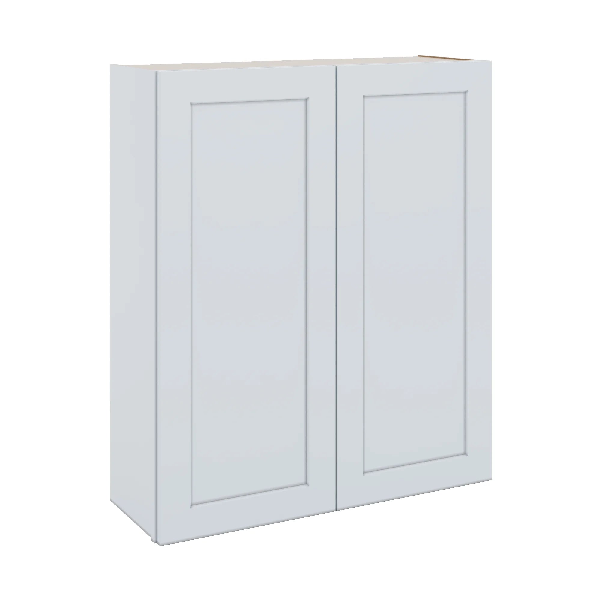J&K White Shaker S8 Double Door Wall Cabinet - 36" W x 42" H