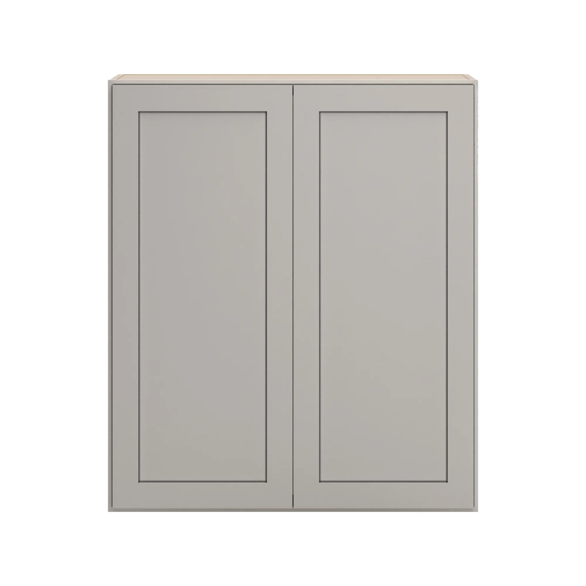 cnc luxor 5 piece misty grey 36 w x 42 h double door wall cabinet