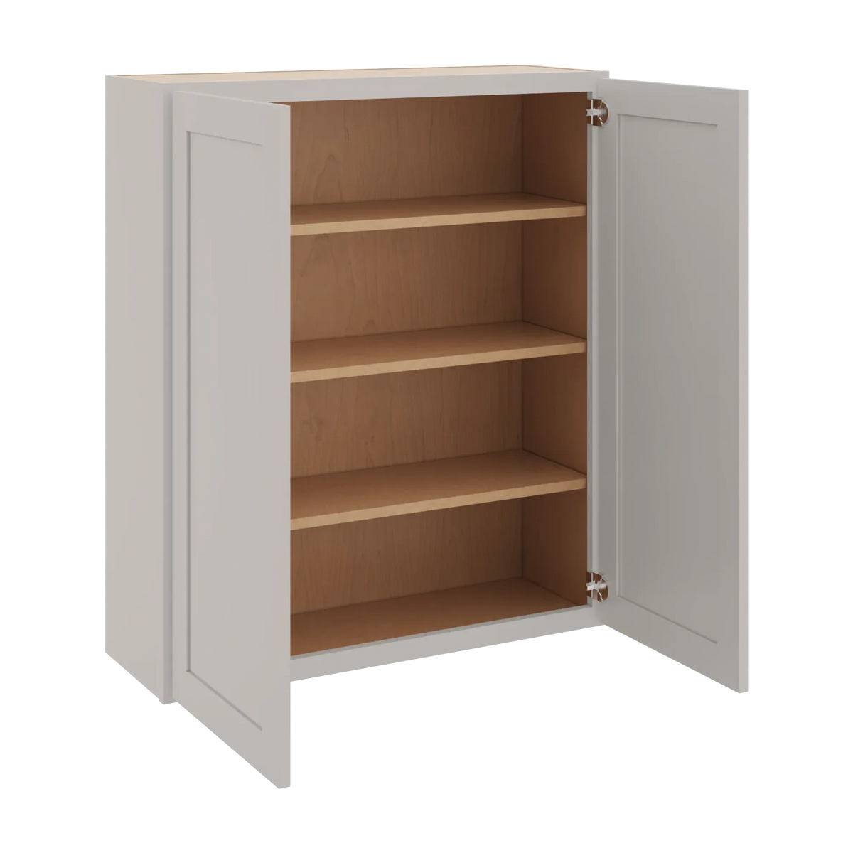 cnc luxor 5 piece misty grey 36 w x 42 h double door wall cabinet