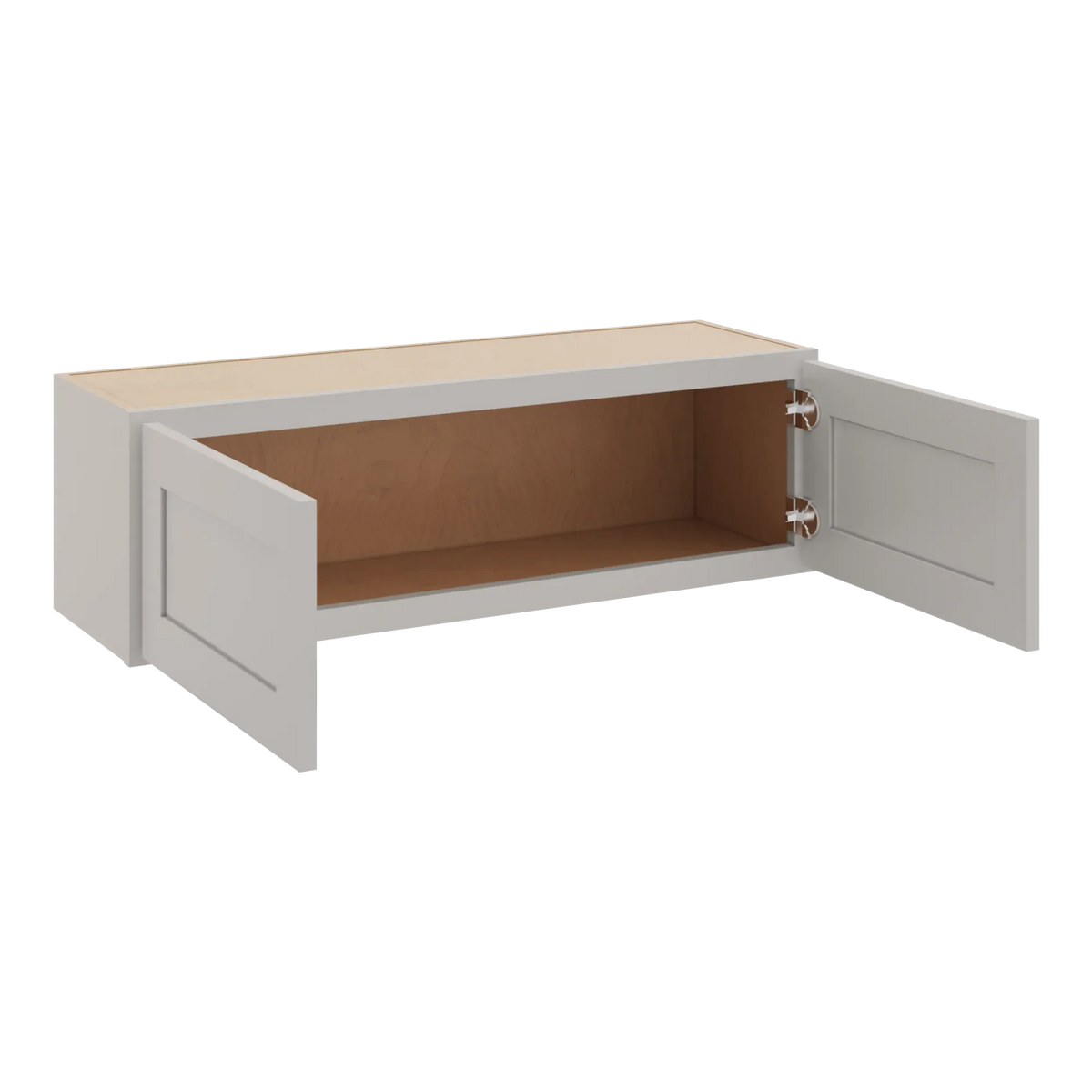 cnc luxor 5 piece misty grey 39 w x 12 h double door wall cabinet