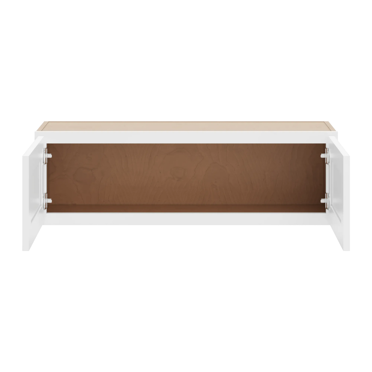cnc luxor white 39 w x 12 h double door wall cabinet
