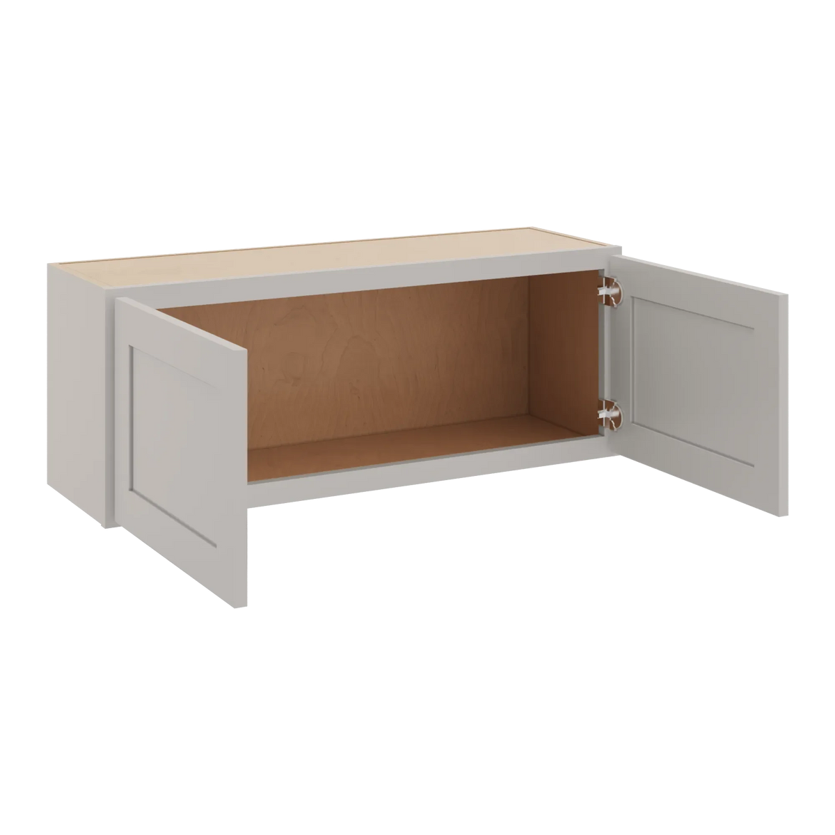 cnc luxor 5 piece misty grey 39 w x 15 h double door wall cabinet