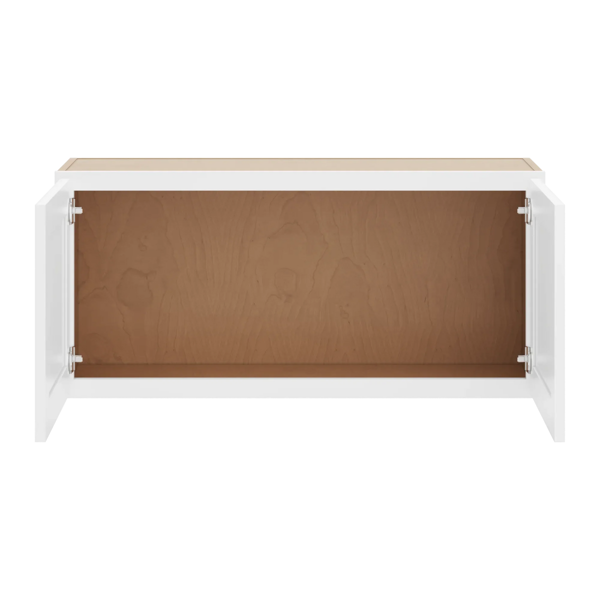 cnc luxor white 39 w x 18 h double door wall cabinet