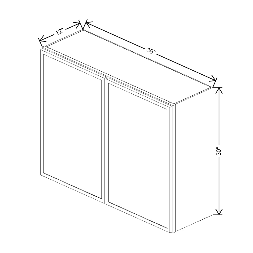 Cubitac Basic Oxford Latte 39"W X 30"H Wall Cabinet