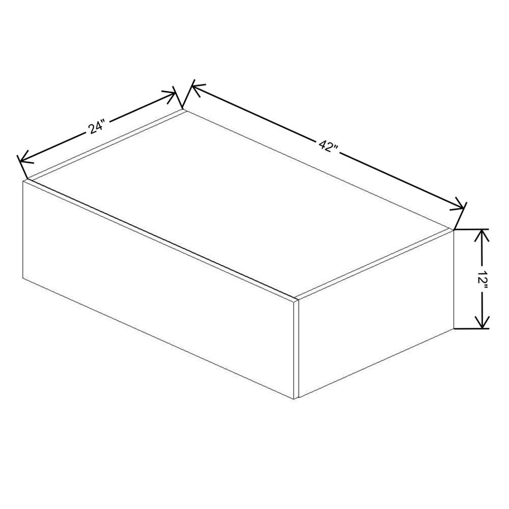 Fabuwood Illume Catalina Olmo 3 12" High Lift Up Wall