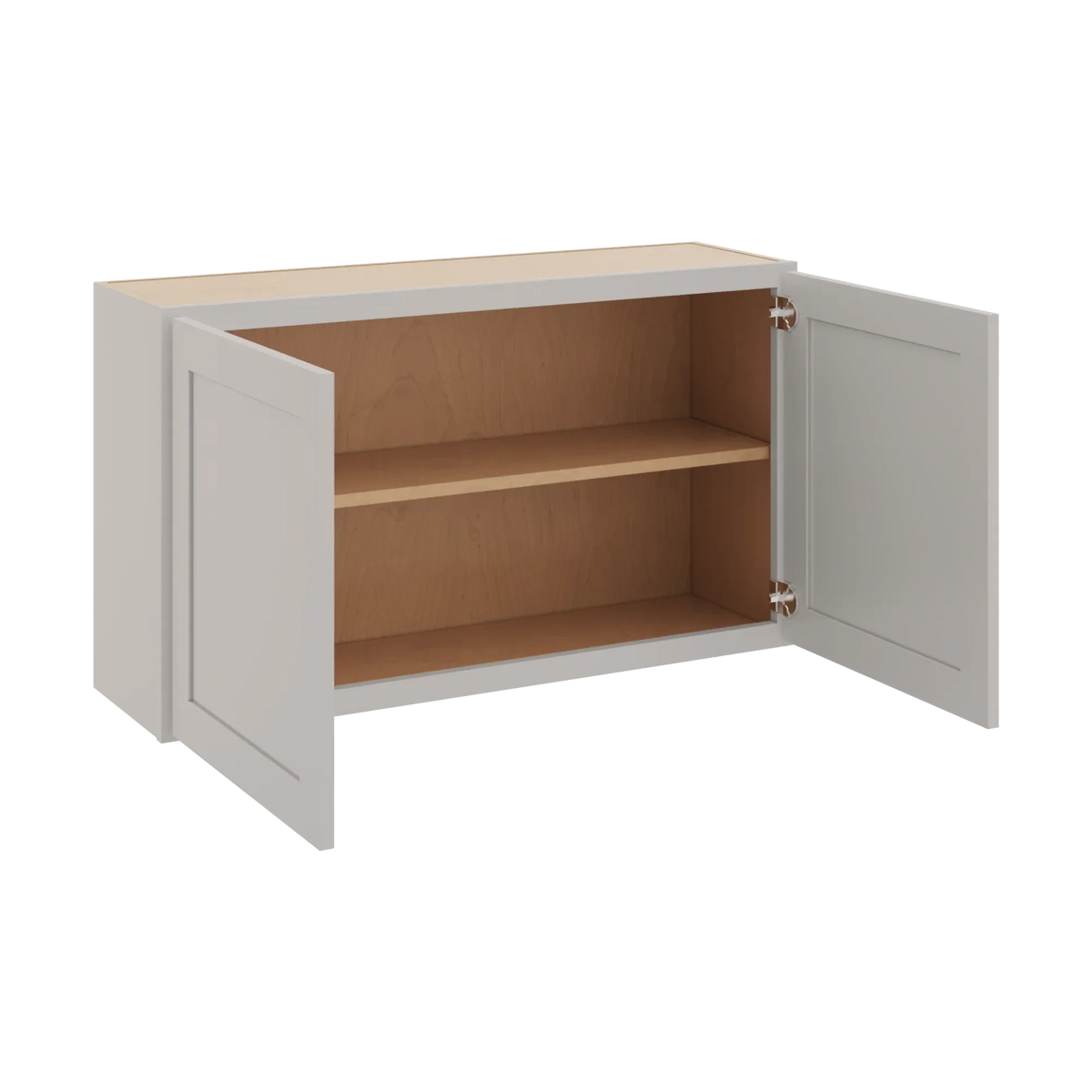 cnc luxor 5 piece misty grey 42 w x 24 h double door wall cabinet