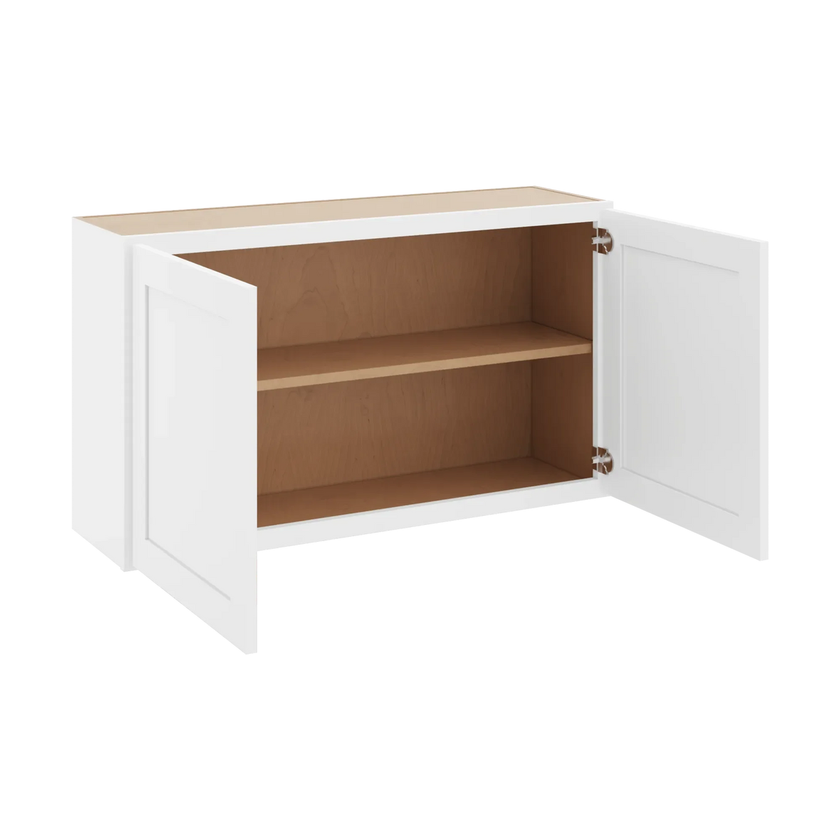 cnc luxor white 42 w x 24 h double door wall cabinet