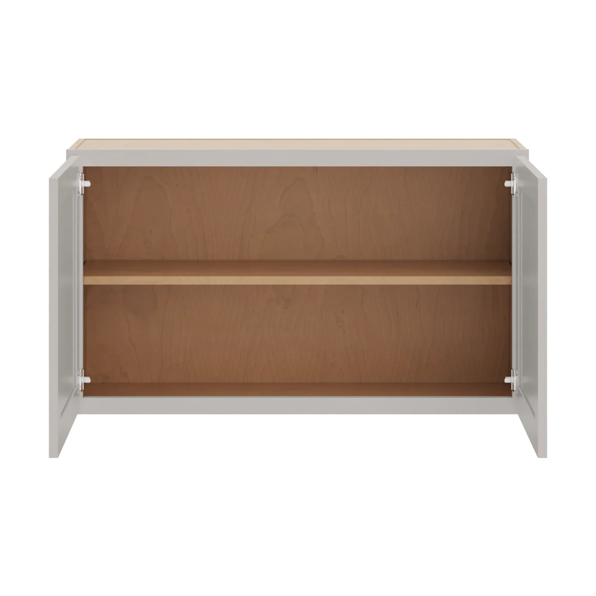 cnc luxor misty grey 42 w x 24 h double door wall cabinet