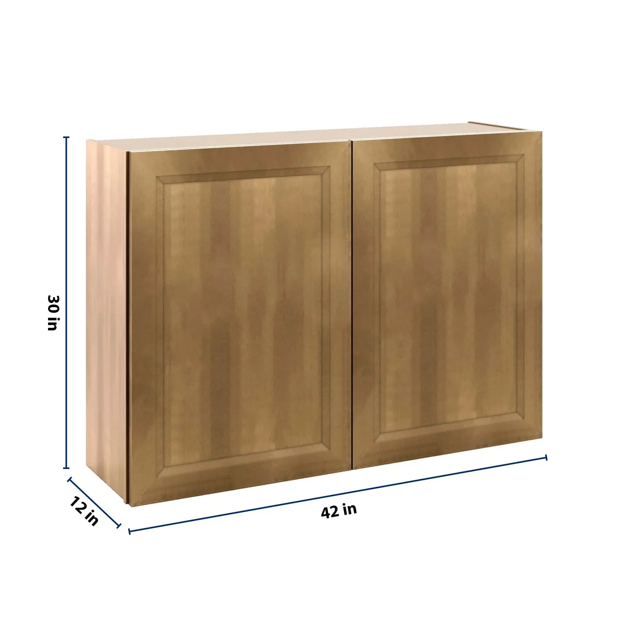 J&K Butterscotch B8 Double Door Wall Cabinet - 42" W x 30" H