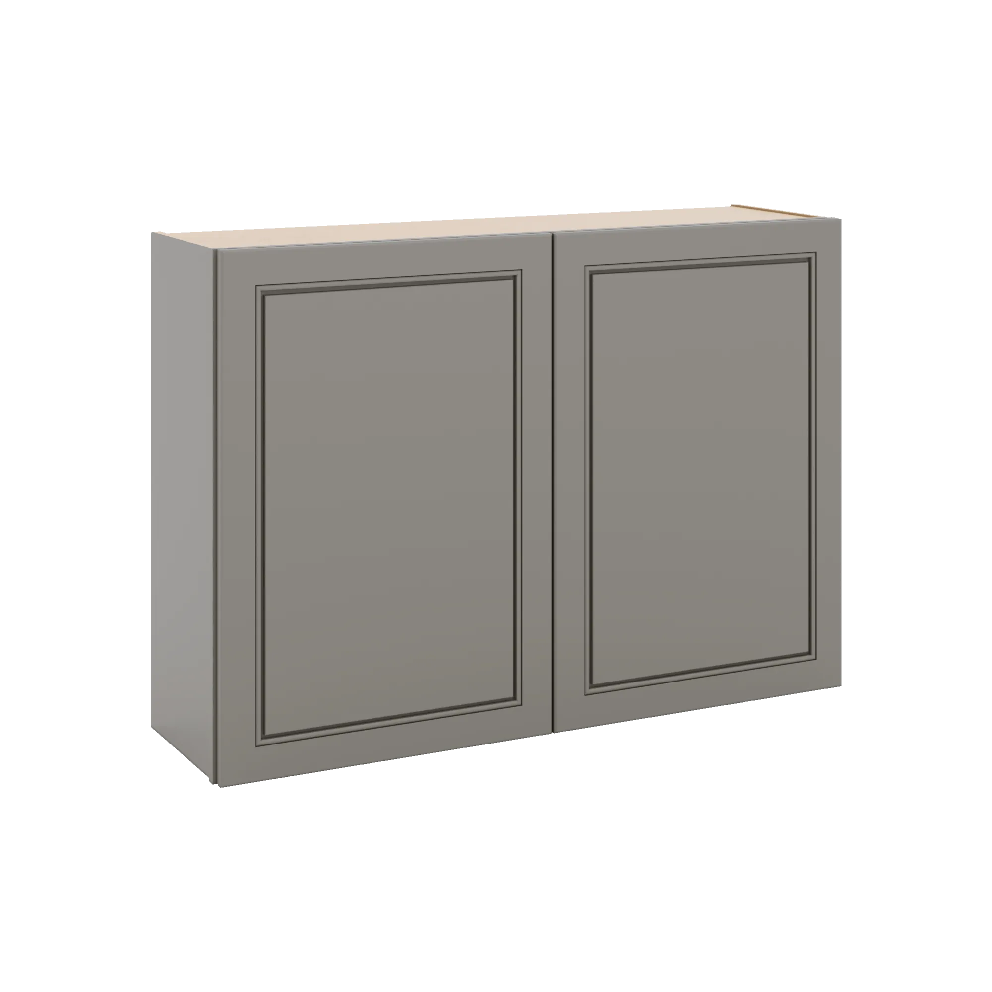 J&K Greige K3 Double Door Wall Cabinet - 42" W x 30" H