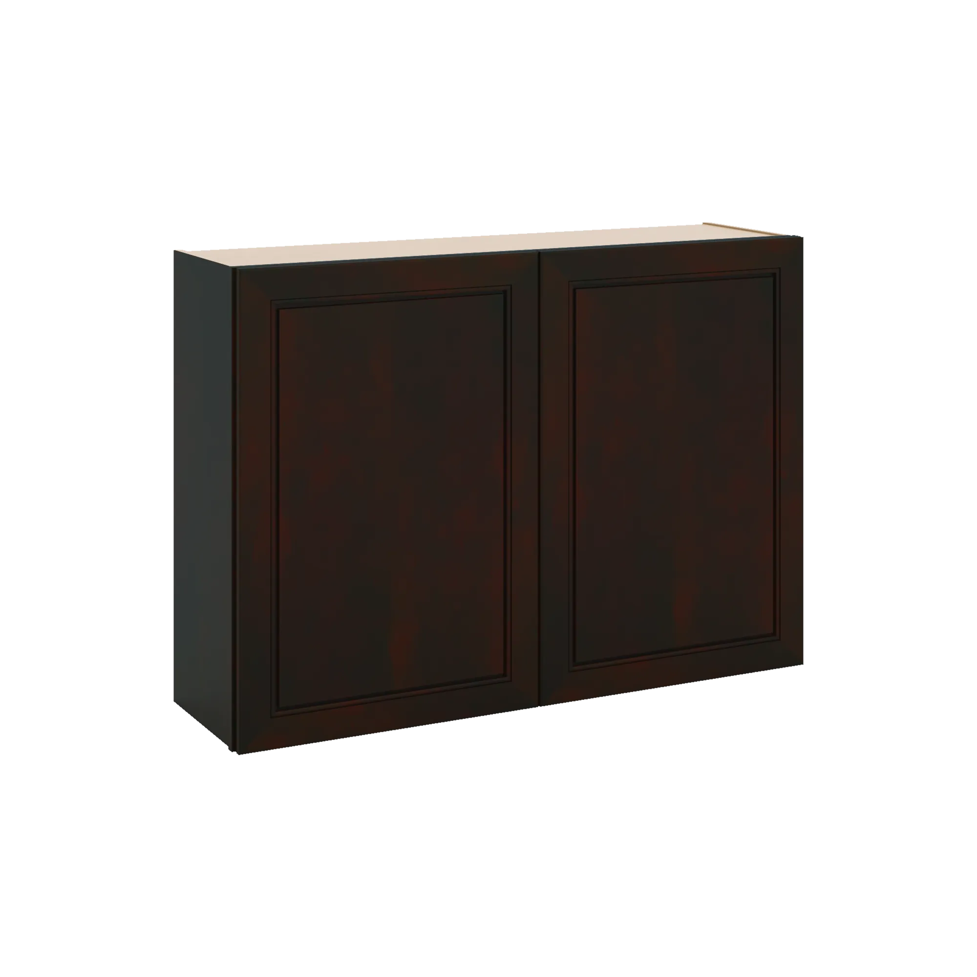 J&K Espresso K8 Double Door Wall Cabinet - 42" W x 30" H
