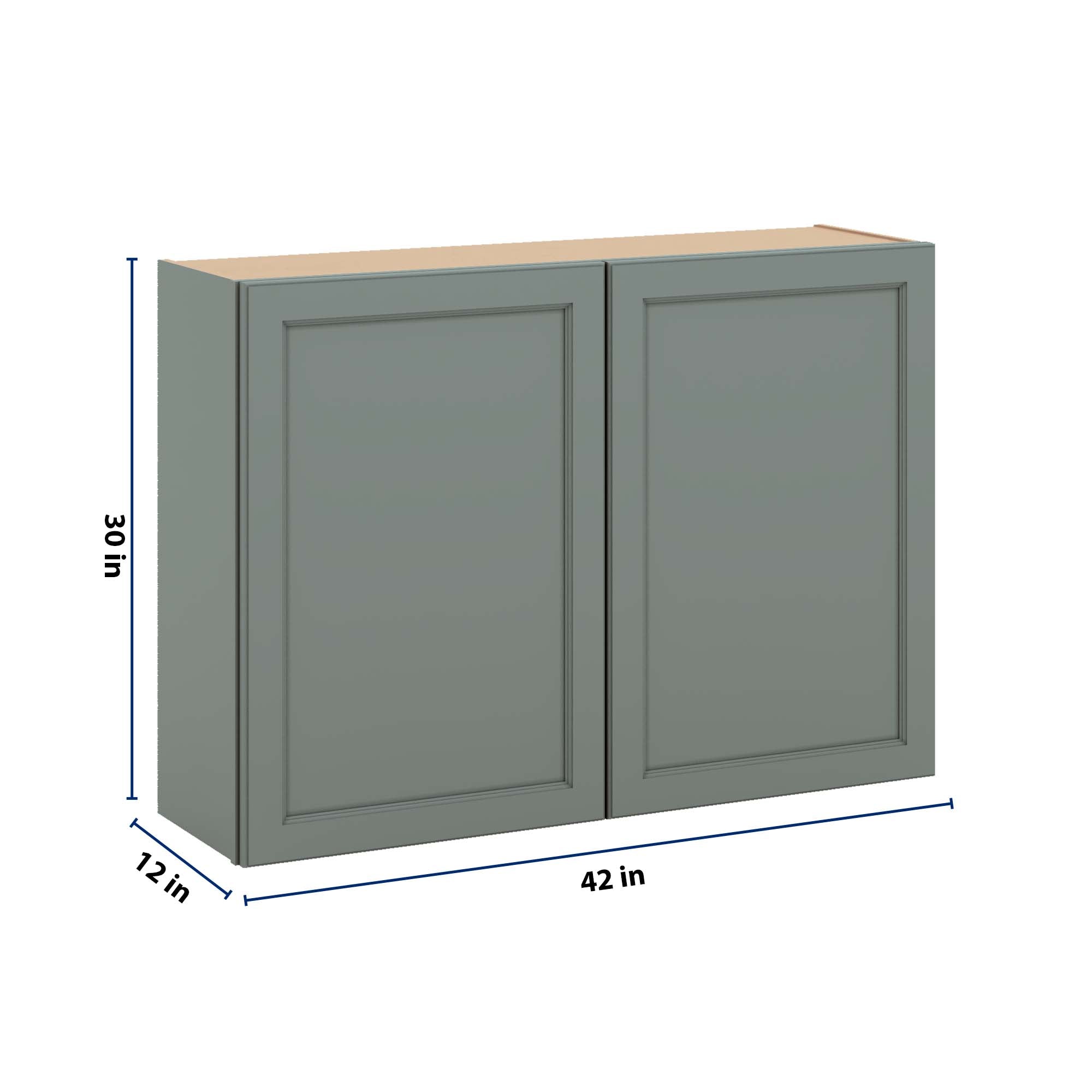 J&K Sage E3 Double Door Wall Cabinet - 42" W x 30" H