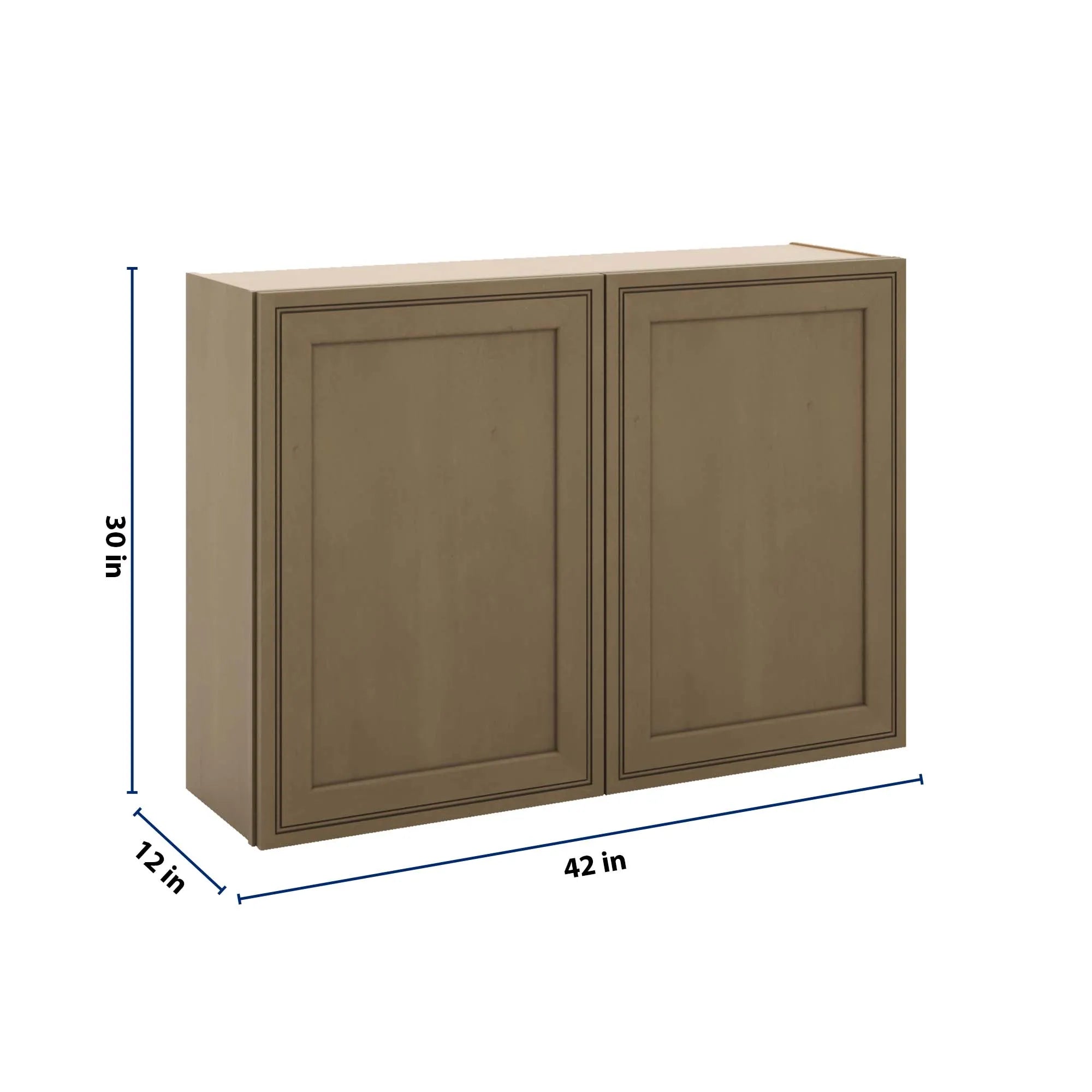 J&K Hazel H8 Double Door Wall Cabinet - 42" W x 30" H