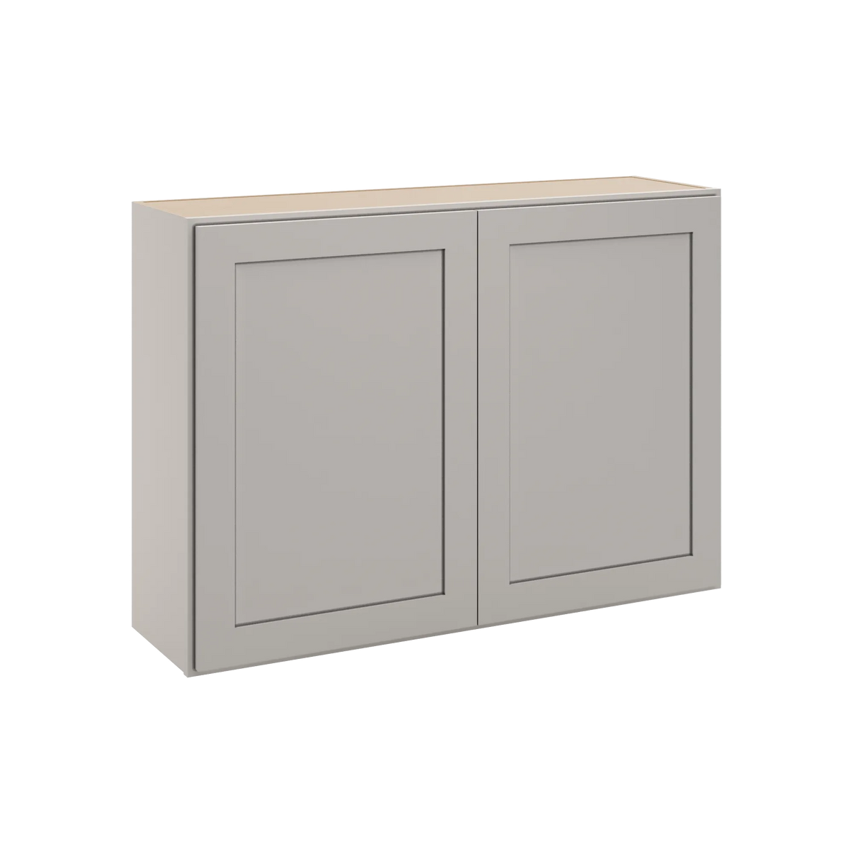 cnc luxor misty grey 42 w x 30 h double door wall cabinet
